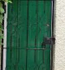 Iron bolt on door